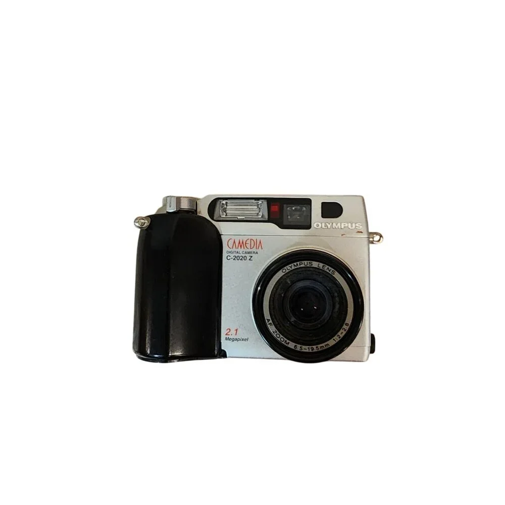Olympus CAMEDIA C-2020 Zoom 2.1MP Digital Camera - Black & Metallic silver